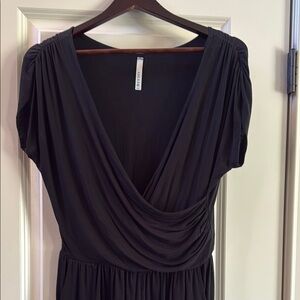 Womens Gilli ModCloth Black Short Sleeve Romper Large
